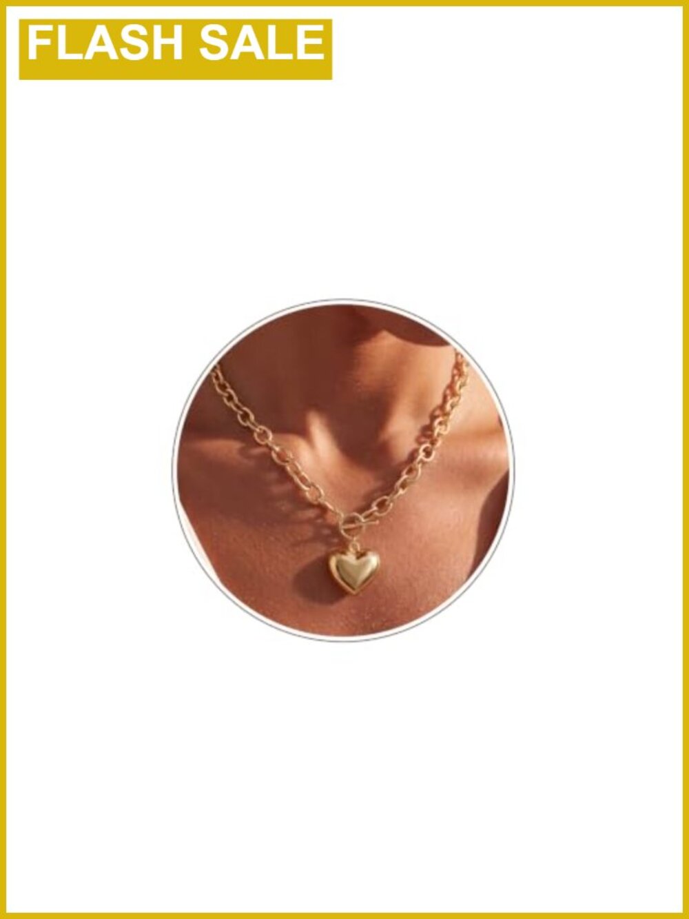 Chunky 14K Gold Plated Toggle Necklace